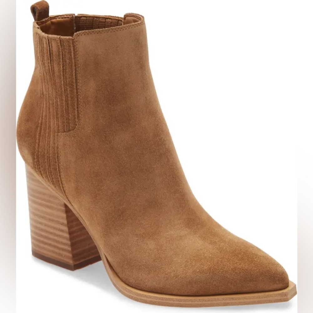 Marc Fisher Mayden Bootie Color Cognac - image 1